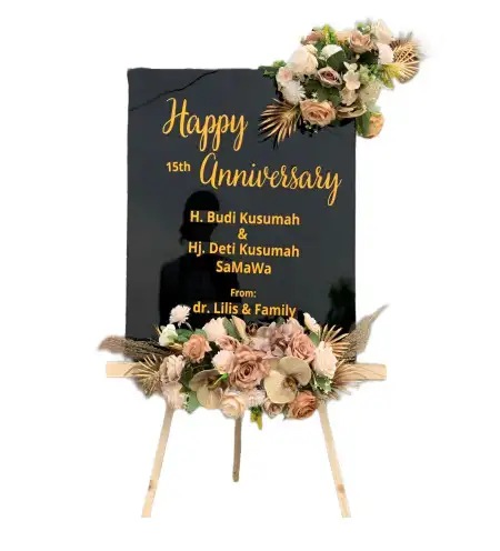 Papan Bunga Akrilik Jati Sari